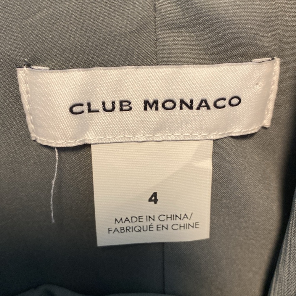 Club Monaco Pleated V Neck Dress - Picture 12 of 13